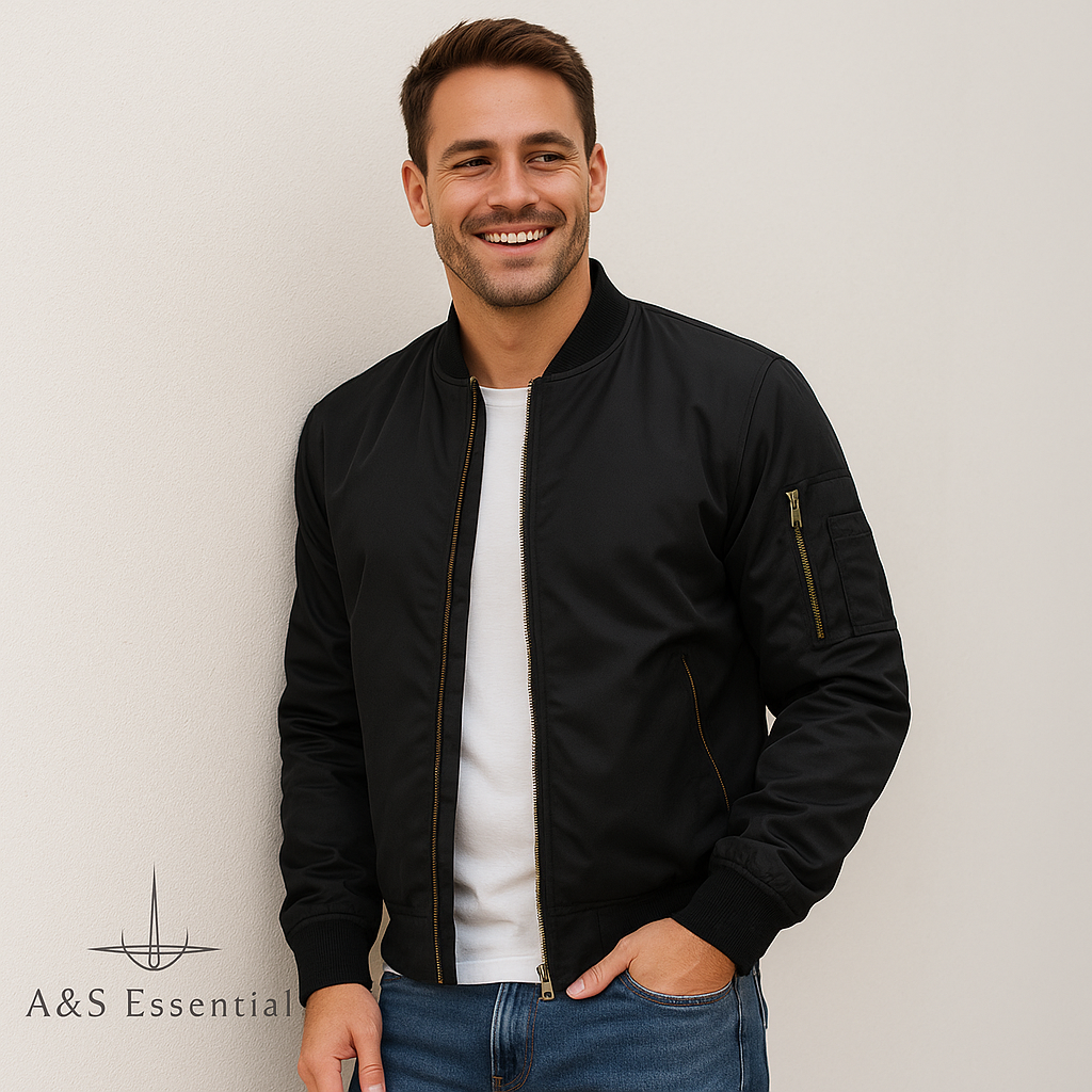 Herren Bomberjacke – Zeitloser Style & bequemer Tragekomfort für jede Gelegenheit