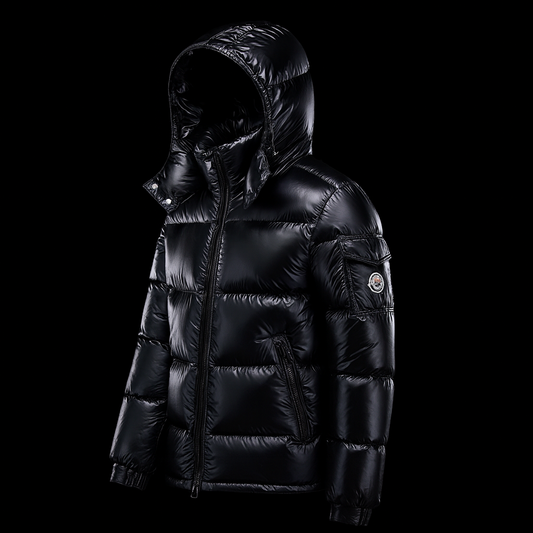 Premium Unisex Winter Pufferjacke – Ultra Warme Daunenoptik Jacke mit Kapuze & Glanzfinish  Wintermantel für Männer & Frauen