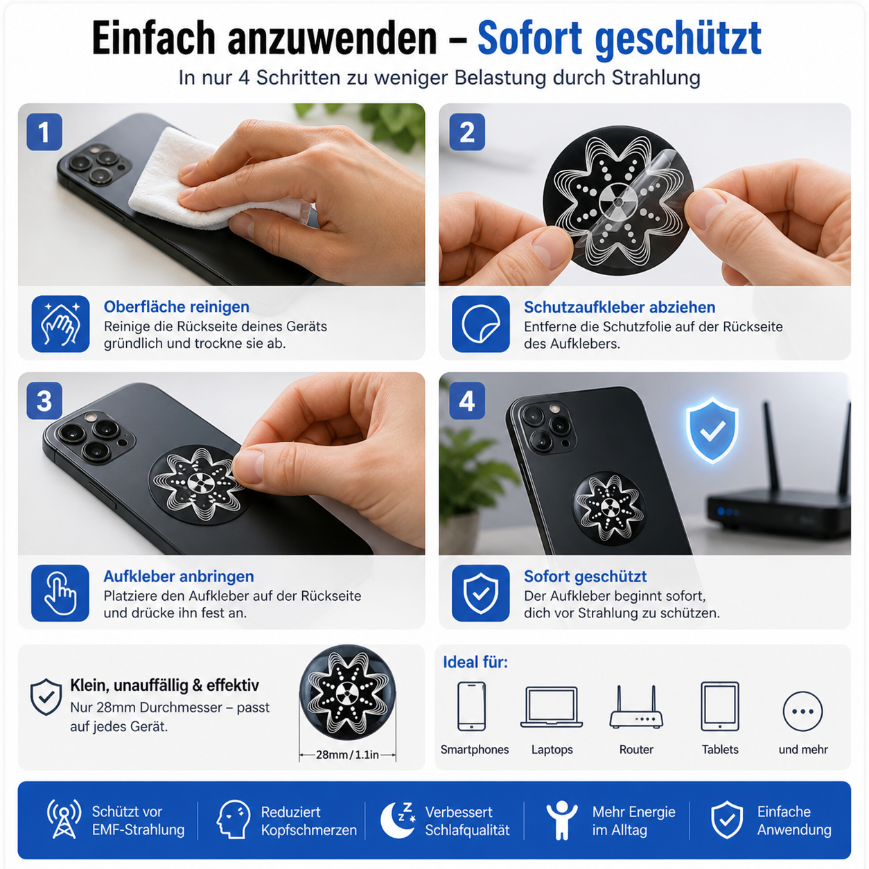 VitaShield EMF – Dein unsichtbarer Schutz im digitalen Alltag