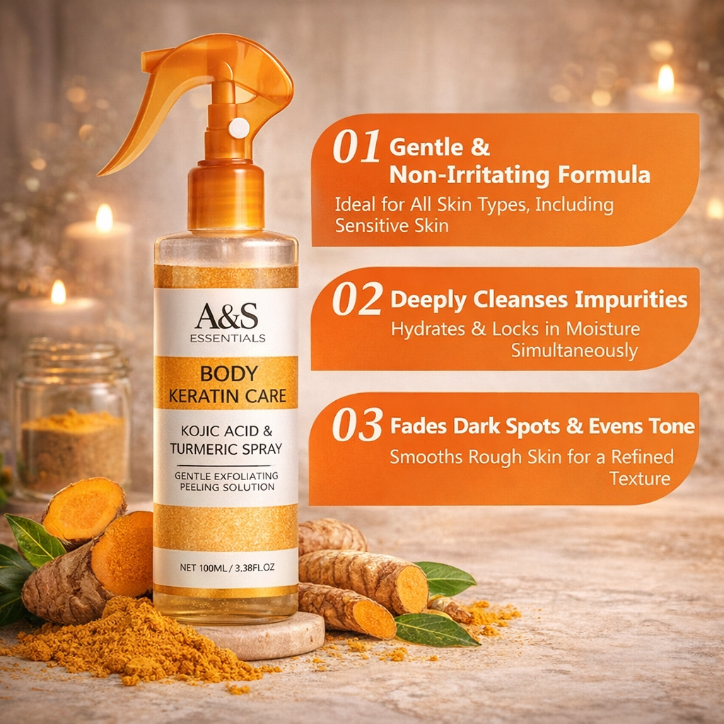 A&S GlowPeel™ – Kojic Acid & Turmeric Renewal Spray