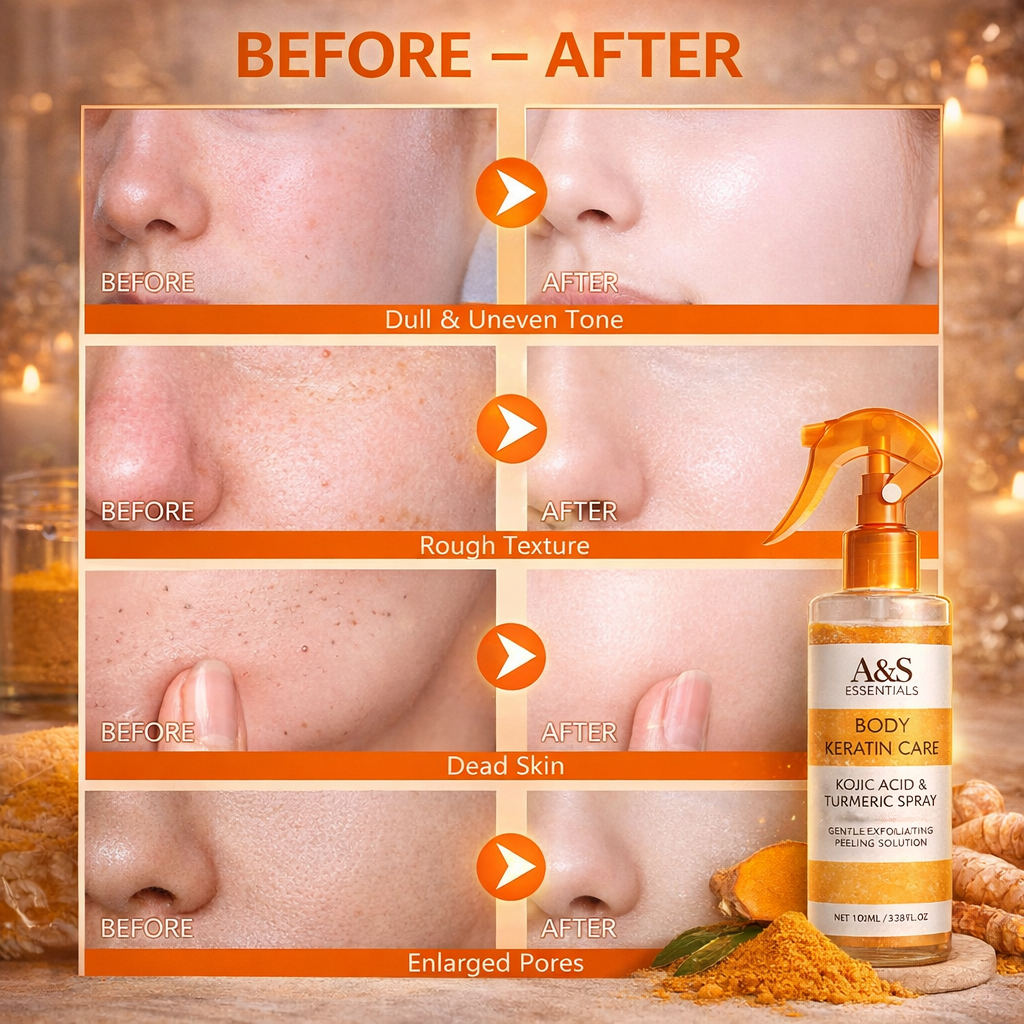 A&S GlowPeel™ – Kojic Acid & Turmeric Renewal Spray
