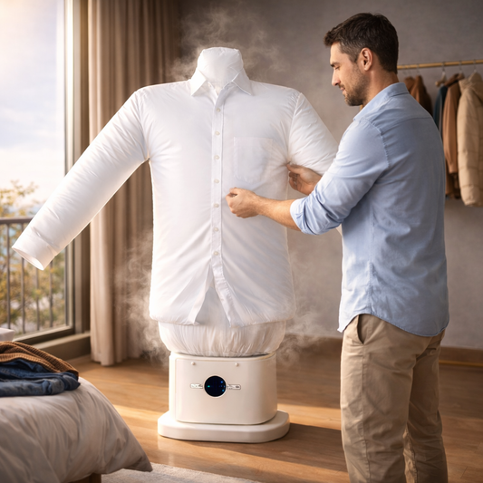 DrySuit 360 – 360° Kleidungstrockner mit Heißluft | Trocknet & Glättet in Minuten