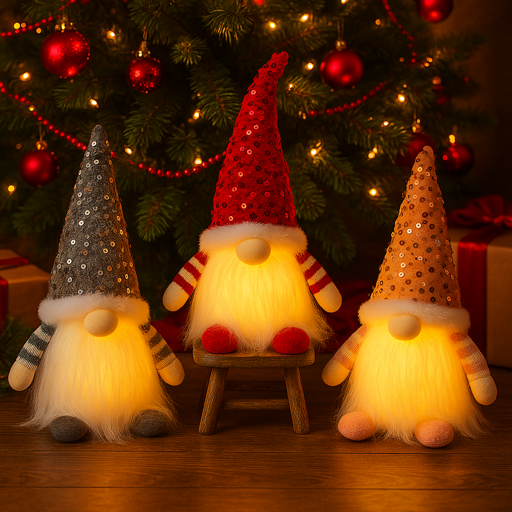 🎅✨ GlowGnomes – Die leuchtenden Weihnachtszwerge, die Magie in dein Zuhause bringen!