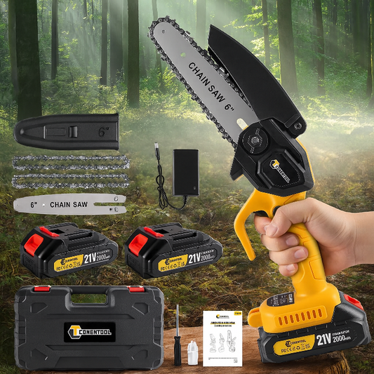 CONENTOOL PowerCut 6 – Die ultraleichte Profi Akkusäge für müheloses Schneiden