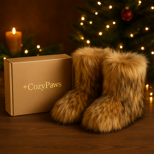 ✨ CozyPaws™ – Flauschige Winter Boots für warme & gemütliche Füße