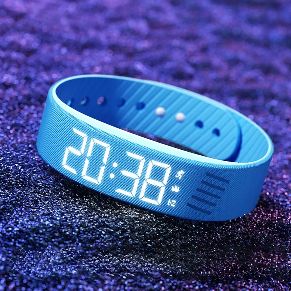 PulseBand – Digitale Fitness Uhr mit Schrittzähler, Kalorienzähler & Vibrationsalarm (Wasserdicht IP65)