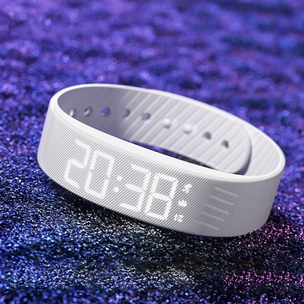 PulseBand – Digitale Fitness Uhr mit Schrittzähler, Kalorienzähler & Vibrationsalarm (Wasserdicht IP65)