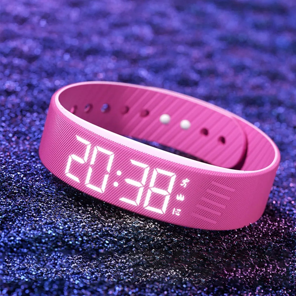 PulseBand – Digitale Fitness Uhr mit Schrittzähler, Kalorienzähler & Vibrationsalarm (Wasserdicht IP65)