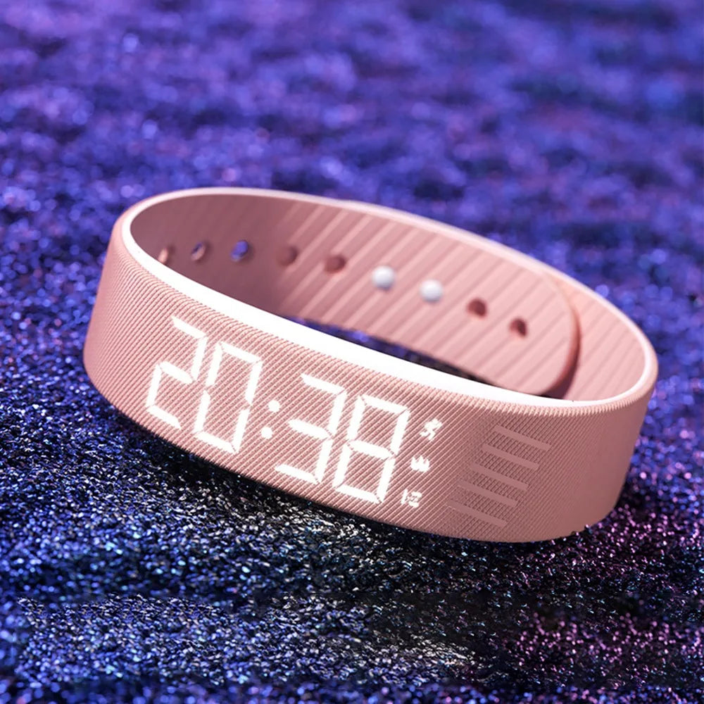 PulseBand – Digitale Fitness Uhr mit Schrittzähler, Kalorienzähler & Vibrationsalarm (Wasserdicht IP65)